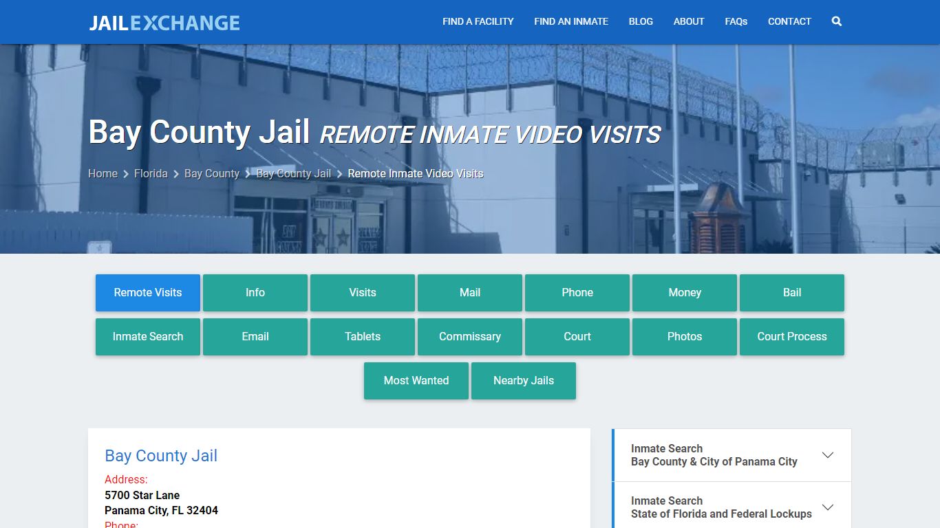 Video Visitation - Bay County Jail, FL - Jail Exchange