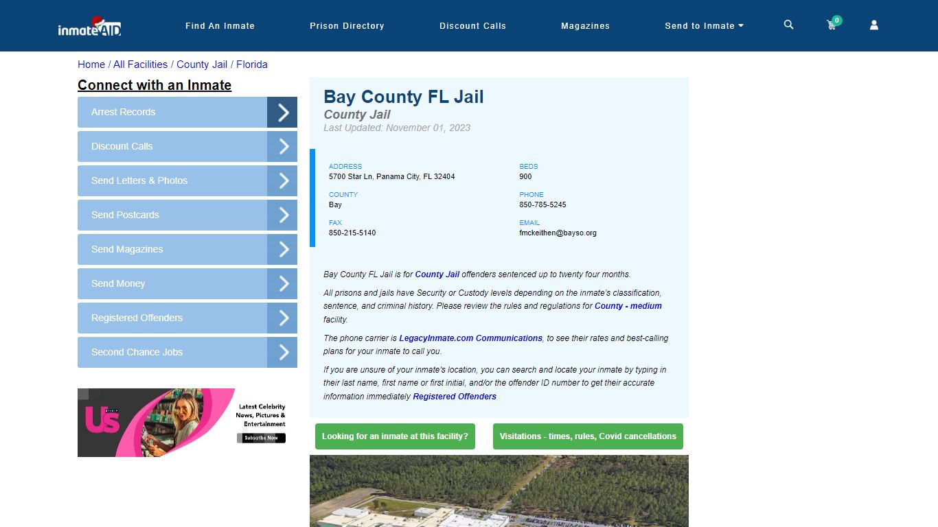 Bay County FL Jail - Inmate Locator - Panama City, FL